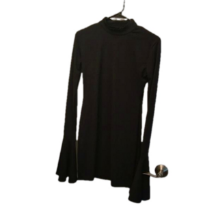 Long sleeve black dress